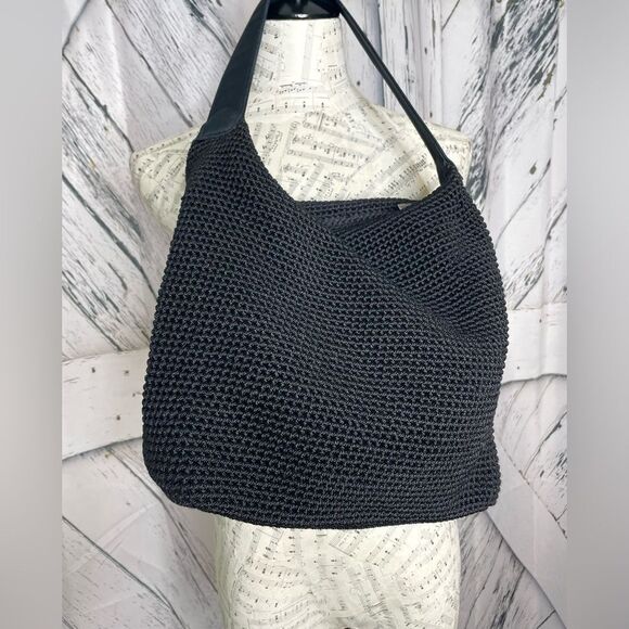 The SAK Elliott Lucca Y2K Black Crochet Shoulder Bag - Picture 2 of 7